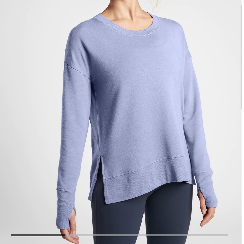 Athleta Coaster Luxe Sweatshirt in Dusk Purple